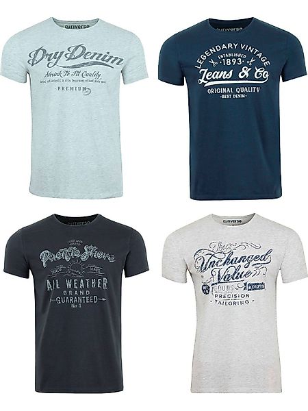 riverso T-Shirt Herren Printshirt RIVLeon Regular günstig online kaufen