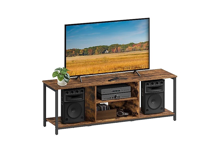 VASAGLE Lowboard, für Fernseher bis zu 65 Zoll, Industrie-Design, 147cm günstig online kaufen