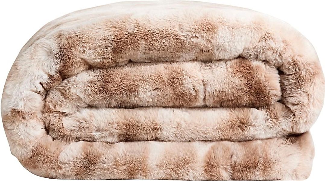 Star Home Textil Wohndecke "Marmor" Kuscheldecke, Felloptik, Beige und Anth günstig online kaufen