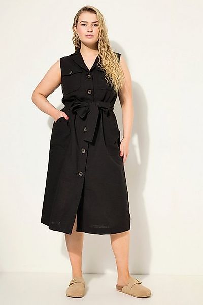 Studio Untold Jerseykleid Utility-Midikleid ärmellos Leinenmix günstig online kaufen