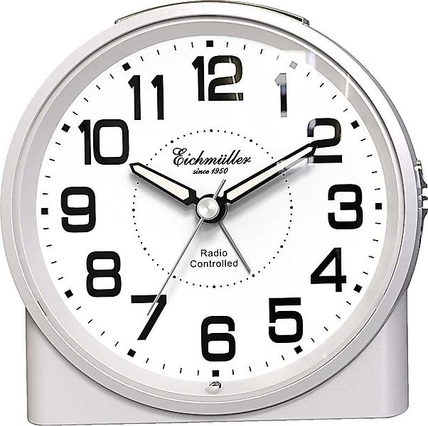Eichmüller Funkwecker 9890-07 – Weißer analoger Wecker mit präziser Funktec günstig online kaufen