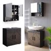 Vicco Badmöbel-Set Irma, Anthrazit Hochglanz, 2 günstig online kaufen