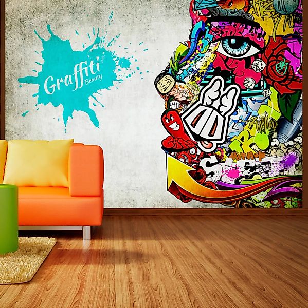 Selbstklebende Fototapete - Graffiti Beauty günstig online kaufen
