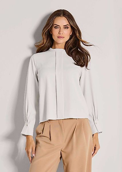 MADELEINE Langarmbluse Elegante Bluse mit Quetschfalte günstig online kaufen