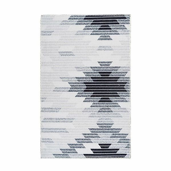 MeGusta Flachflor Teppich EthnoDesign Grau Polyester 80x150 cm Sonia günstig online kaufen