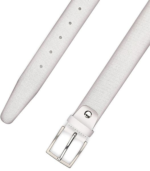Suitable Ledergürtel Struktur Leder Weiß - Größe 95 günstig online kaufen