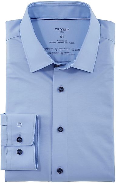 OLYMP Luxor Hemd 24/Seven Hellblau  - Größe 44 günstig online kaufen