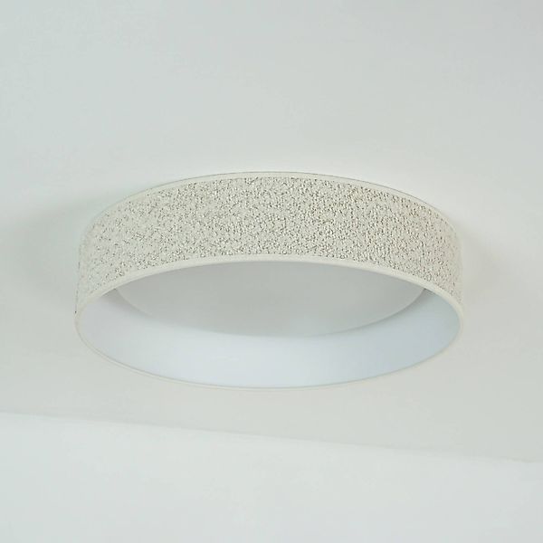 LED-Deckenleuchte Plafond, creme, Stoff, Ø 45 cm, 3-step-dim günstig online kaufen