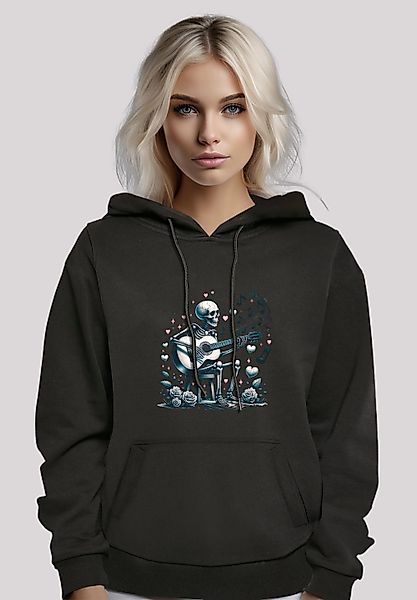 F4NT4STIC Kapuzenpullover "Skelett spielt Gitarre, Musik, Liebe", Premium Q günstig online kaufen