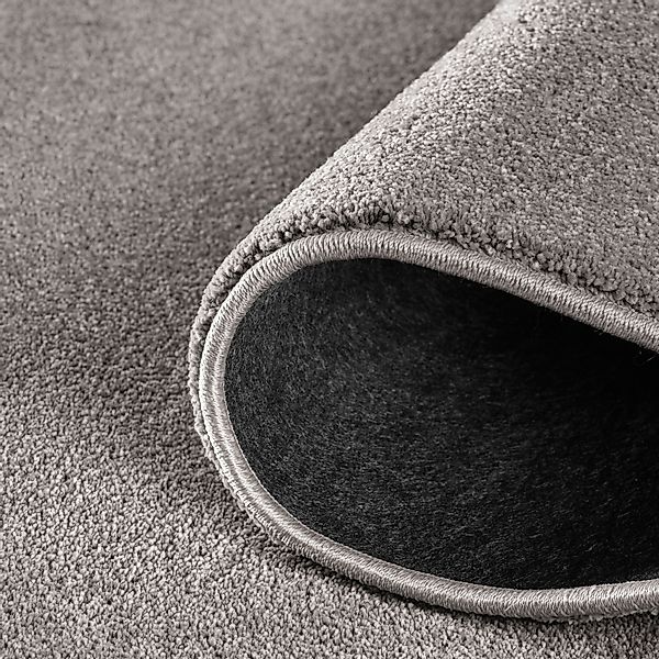 TaCa Home Teppich Kurzflor-Frisee-Teppich, rund, Höhe: 9 mm, Wohnzimmer Ess günstig online kaufen