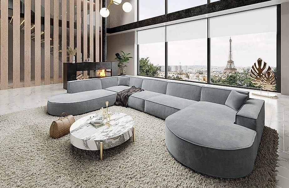 Sofa Dreams Wohnlandschaft Designer Stoff Sofa günstig online kaufen