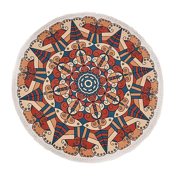 Sunicol Teppich Vintage Quaste Marokko Rund günstig online kaufen