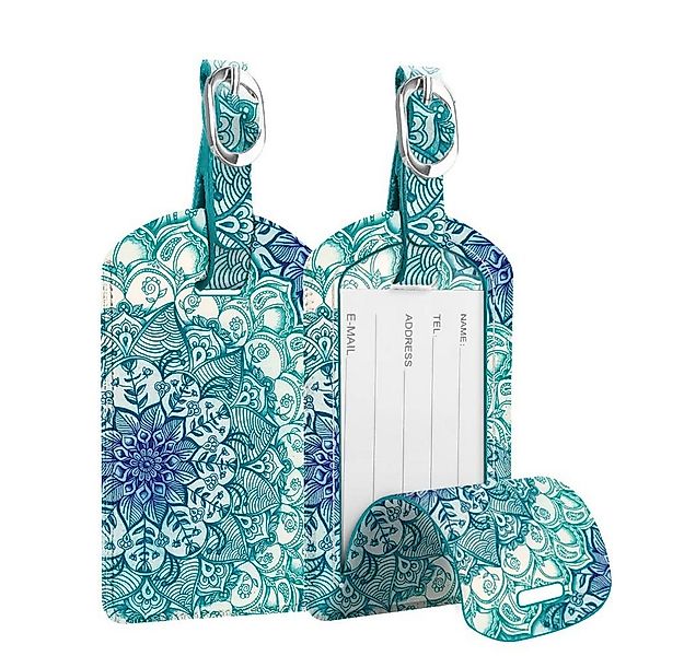 Fintie Gepäckanhänger Kofferanhänger aus Kunstleder, Gepäckanhänger ID Etik günstig online kaufen