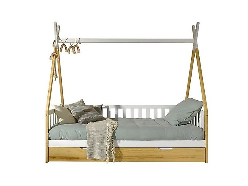 58 aufm Kessel Kinderbett Zeltbett Karyn 6 206x96x185 Kinderbett Bodenbett günstig online kaufen