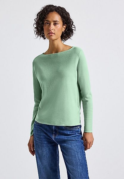 STREET ONE Strickpullover mit U-Boot-Ausschnitt günstig online kaufen