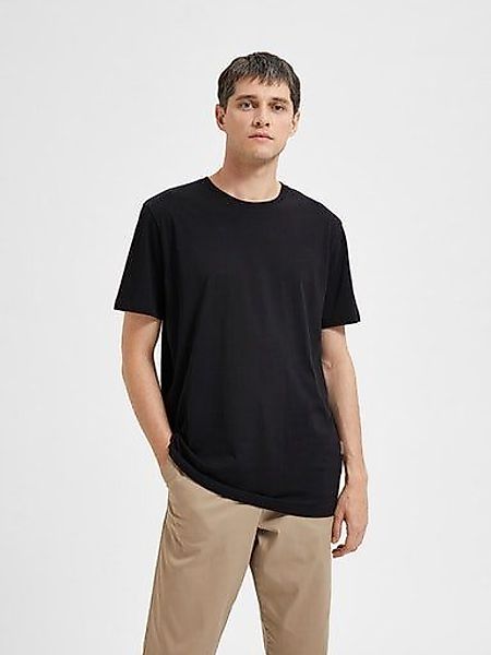 SELECTED HOMME Rundhalsshirt SLHASPEN SS O-NECK günstig online kaufen