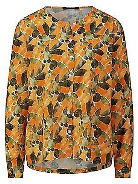 Bluse am Rundhals-­Ausschnitt Peter Hahn orange günstig online kaufen