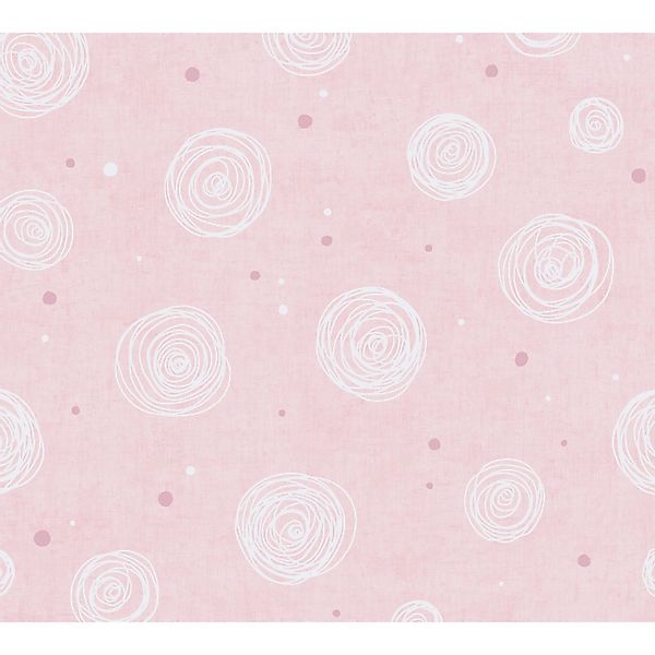 A.S. Creation Vliestapete Kreise 10,05 m x 0,53 m Rosa-Weiß FSC® günstig online kaufen