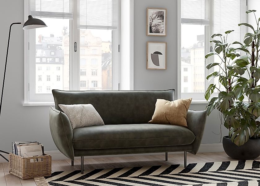 Home affaire 2-Sitzer "Stine" Besonderes Design durch Kissenoptik und Keder günstig online kaufen