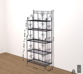 CLP Standregal Ciara Eisen, klappbar günstig online kaufen