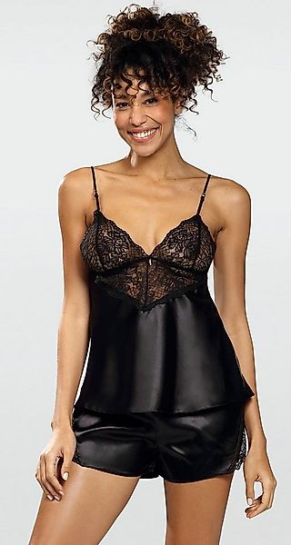 DKaren Pyjama schöner, kurzer Schlafanzug mit eleganter Spitze, Nachtwäsche günstig online kaufen