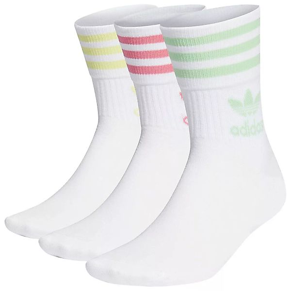 Adidas Originals Mid Cut Crew Socken EU 34-36 White / Rose Tone / Glory Min günstig online kaufen