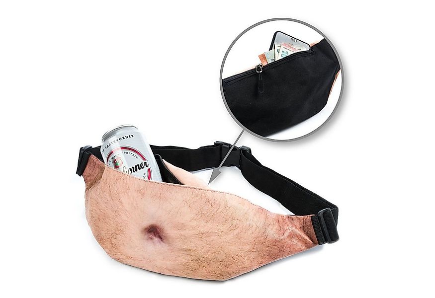 Goods+Gadgets Bauchtasche GOODS+GADGETS Bierbauch Gürteltasche – Lustige Ba günstig online kaufen
