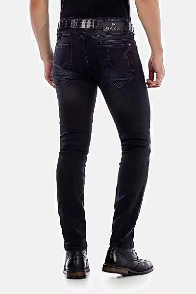 Cipo & Baxx Slim-fit-Jeans "Jeans", mit Nietendetails, CD-426 günstig online kaufen