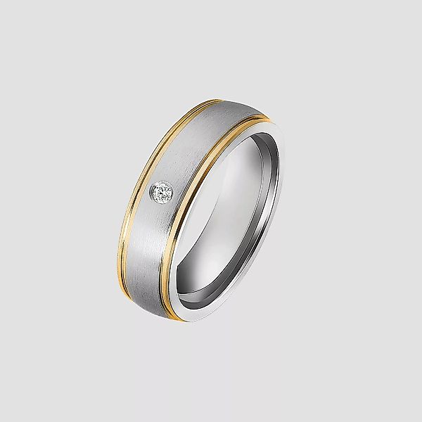 AKZENT Fingerring Deep Breath aus Edelstahl, günstig online kaufen