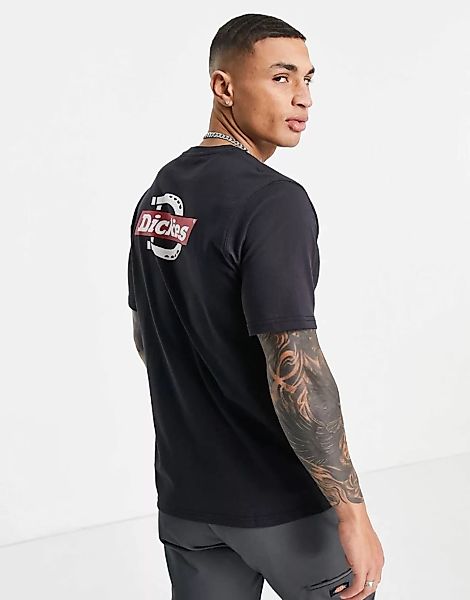 Dickies – Ruston – T-Shirt mit Rückenprint in Schwarz günstig online kaufen