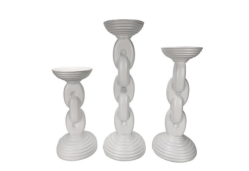 Online-Fuchs Kerzenhalter 3er Set Kerzenständer für Stumpenkerzen im Ketten günstig online kaufen