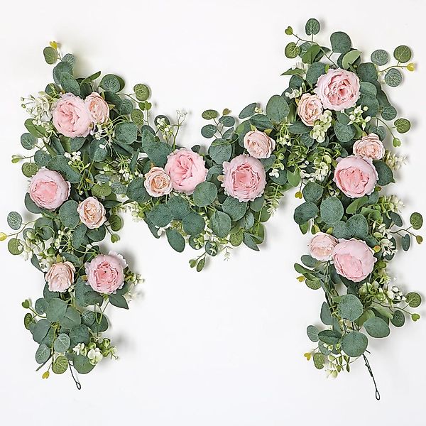 Kunstblumenstrauß 2/4 Stück Künstliche Blumengirlande Eukalyptus günstig online kaufen