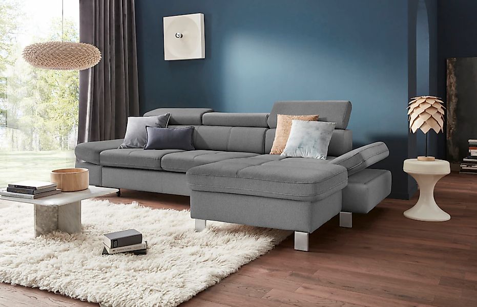 exxpo - sofa fashion Ecksofa "Fiji, hochwertige Detailverarbeitung, Breite günstig online kaufen