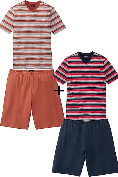 Franco Bettoni Pyjama (Set, Pyjama-Set: Kurzarm-Shirt günstig online kaufen