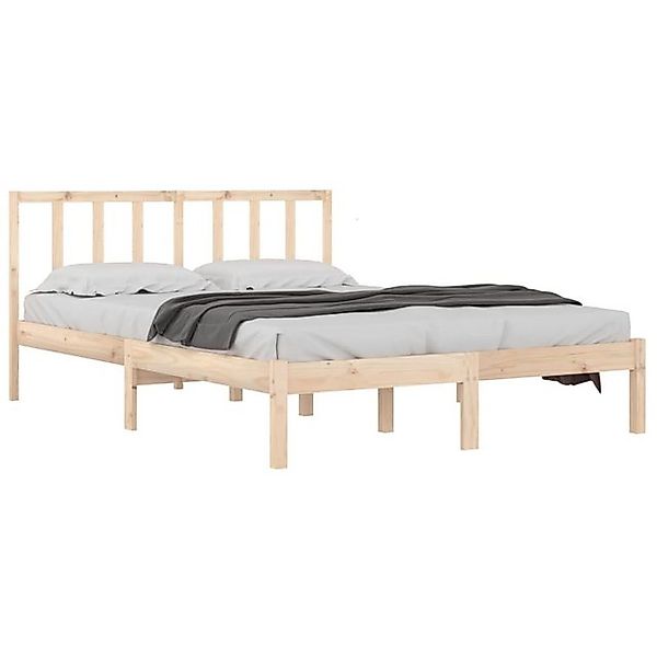 vidaXL Bett Massivholzbett Kiefer 160x200 cm günstig online kaufen