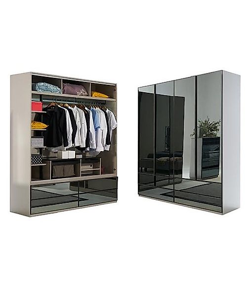 JVmoebel Kleiderschrank Schrank Glasschrank Schlafzimmer Holz moderne Schrä günstig online kaufen