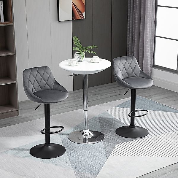 HOMCOM Barhocker 360° Drehbar, höhenverstellbar (Barstühle, günstig online kaufen
