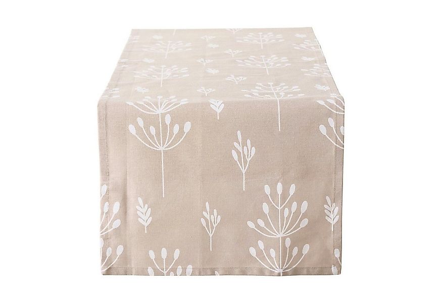 BOLTZE GRUPPE GmbH Tischläufer FARAH, B 40 cm, L 140 cm, Beige, Weiß, Zweig günstig online kaufen
