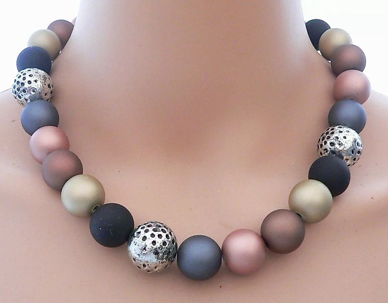 traumschmuck Collier 247y Halskette Perlenmix kupfer günstig online kaufen
