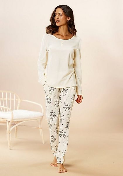 Vivance Dreams Pyjama (2 tlg) mit feinem Blumenprint günstig online kaufen