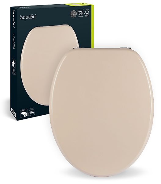 SANITOP WINGENROTH WC-Sitz Venezia, Beige-Bahamabeige, Holzkern, günstig online kaufen