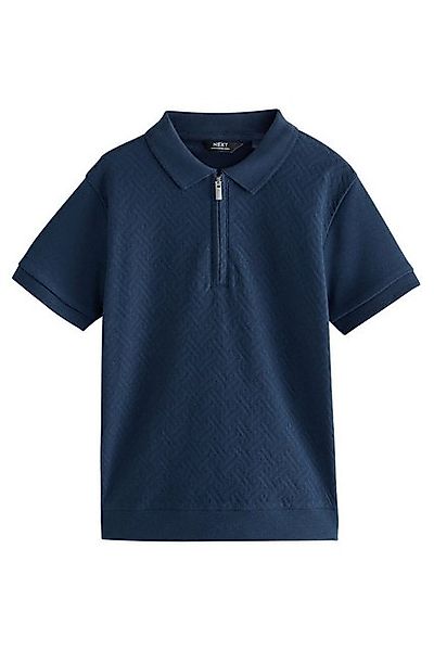 Next Poloshirt Strukturiertes Kurzarm-Polohemd aus Baumwolle (1-tlg) günstig online kaufen