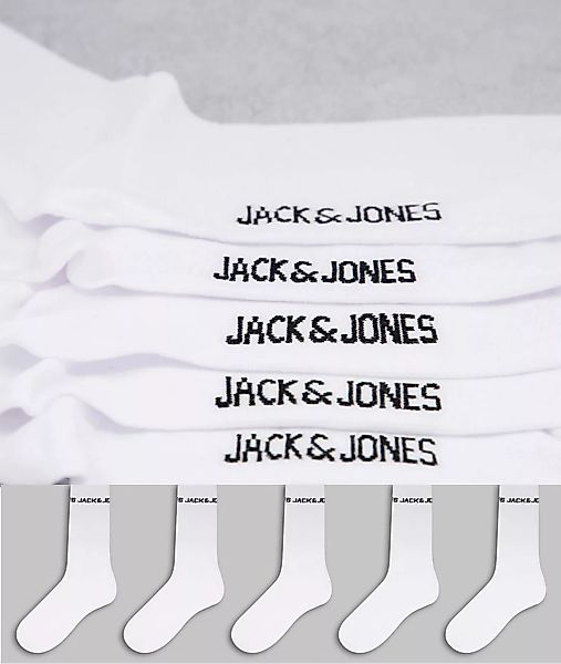 Jack & Jones Tennissocken "JACBASIC LOGO TENNIS SOCK 5 PACK NOOS", (Packung günstig online kaufen