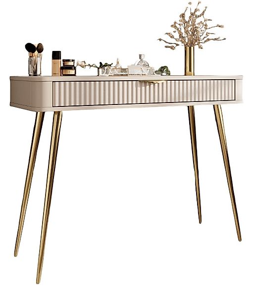 Compleo Schminktisch mit Schublade, Glamour Beige/Schwarz, günstig online kaufen