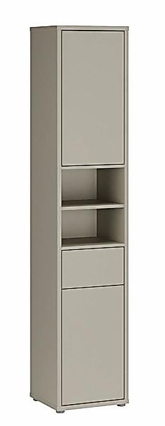 Bad-Seitenschrank ca. 192 cm 2-türig hoch Taupe günstig online kaufen