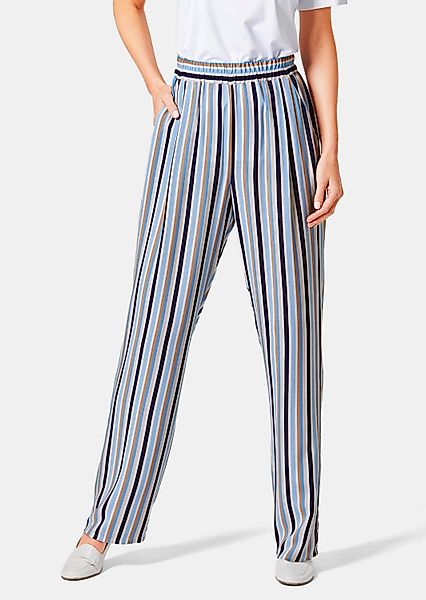 GOLDNER Stoffhose Kurzgröße: Palazzo-Hose mit sommerlichem günstig online kaufen