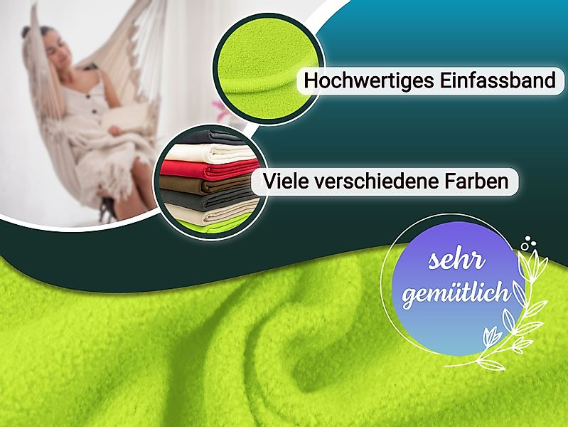 Wohndecke, ZOLLNER, hochwertiges Einfassband, 130 x günstig online kaufen