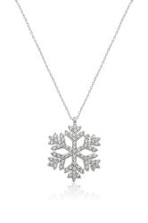 Einzelstück Kette mit Anhänger Snowflake Halskette günstig online kaufen