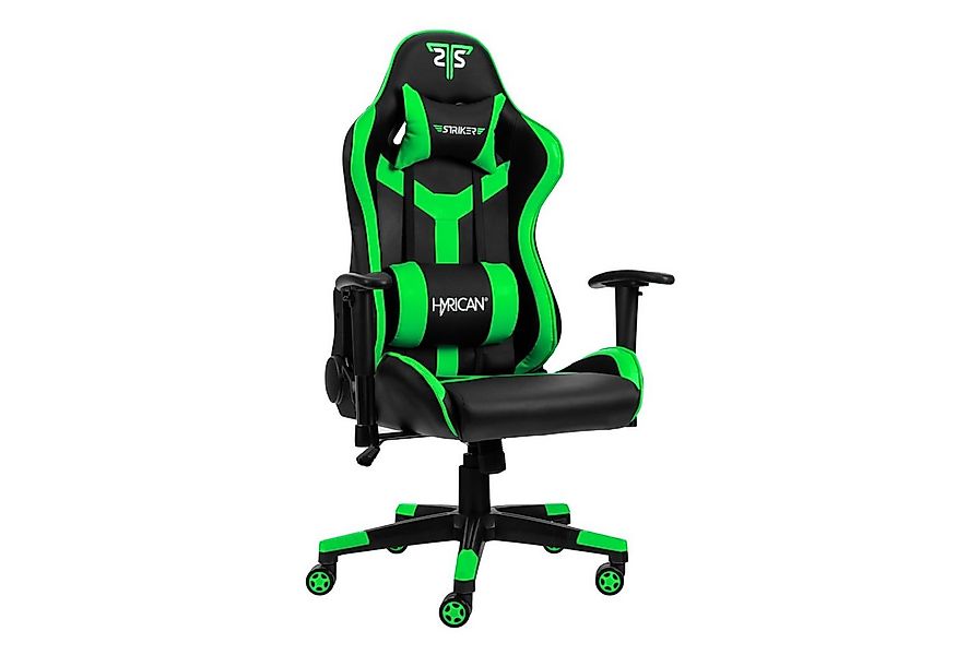 Hyrican Gaming-Stuhl "Striker Copilot" schwarz/grün, Kunstleder, ergonomisc günstig online kaufen