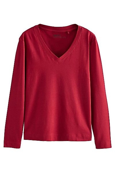 Next T-Shirt Legeres Langarmshirt aus Baumwoll-Modal-Gemisch (1-tlg) günstig online kaufen